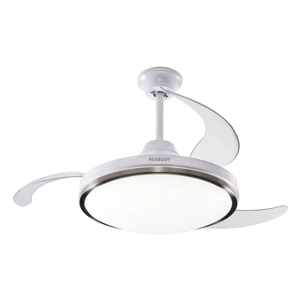 Ventilador de Techo Peabody Retractil con luz LED